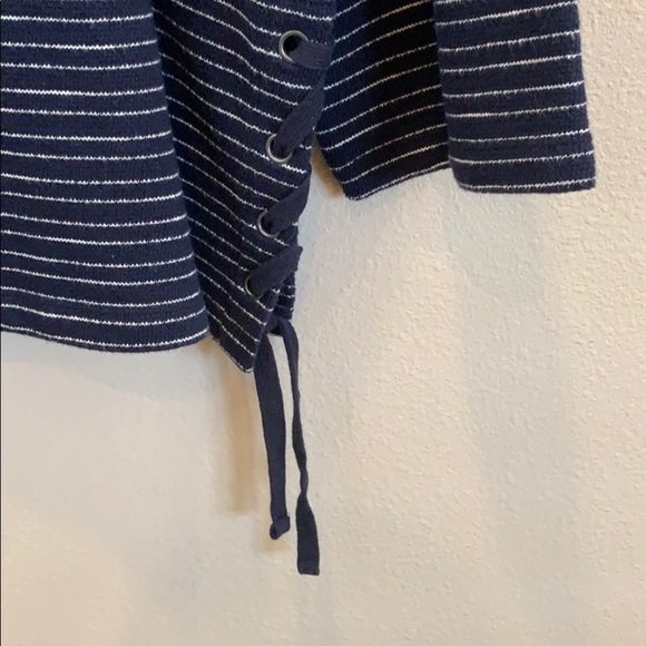 Brand new blue with white stripes Madewell shirt - Picture 4 of 4
